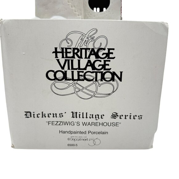 Vtg Dept 56 Dickens Village Fezziwig’s Warehouse Lighted Building A Christmas Ca - Picture 8 of 13